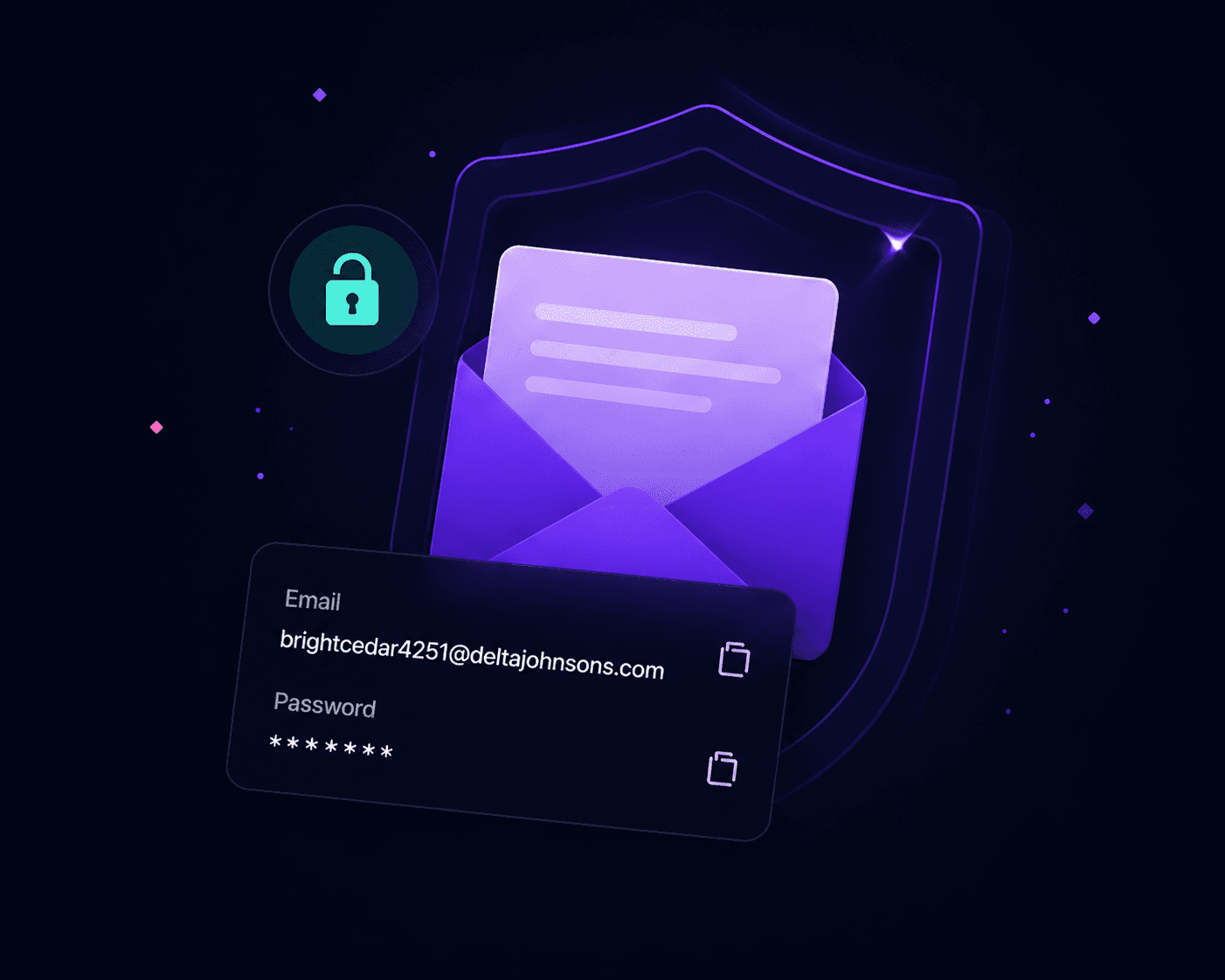 Protected temporary email inbox preview